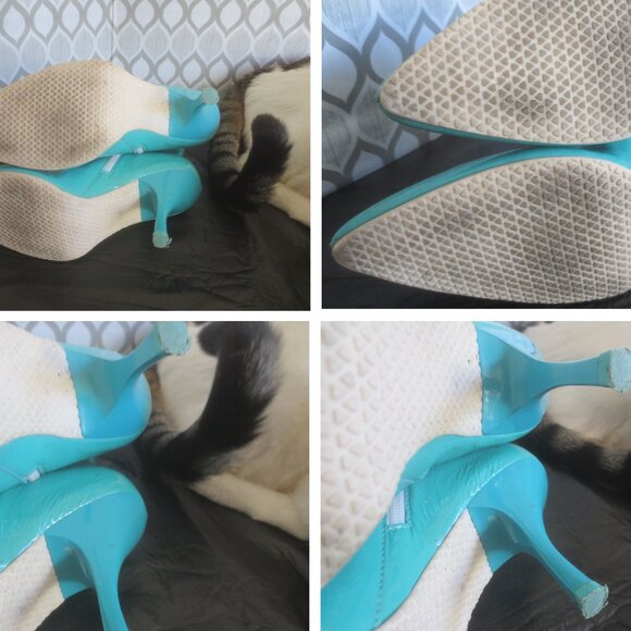 Vintage Retro Fun Hip Chic Wild Boho Cute Patented Leather Upper Ankle High Heel - Picture 7 of 10